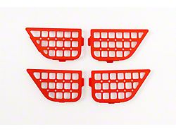 Affordable Offroad Door Pocket MOLLE Panels; Front Only; Red (07-18 Jeep Wrangler JK)