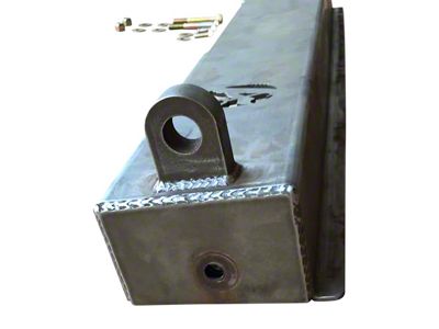 Affordable Offroad Flush Mount Rear Bumper; Bare Metal (07-18 Jeep Wrangler JK)