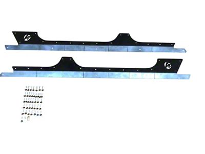 Affordable Offroad Lower Door Armor; Black (07-18 Jeep Wrangler JK 4-Door)