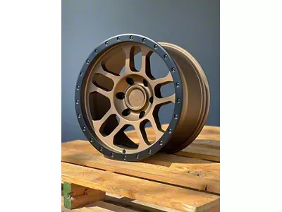 AGP Wheels Trux Bronze with Matte Black Ring 6-Lug Wheel; 17x9; 1mm Offset (16-23 Tacoma)