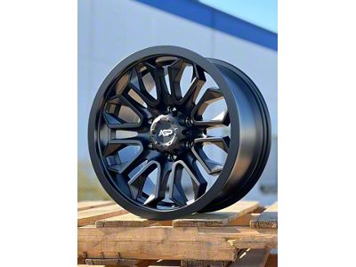 AGP Wheels 304 Matte Black 6-Lug Wheel; 18x9; 12mm Offset (25-26 4Runner)