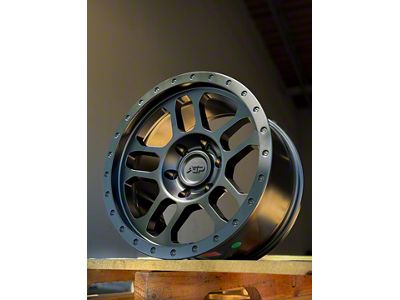 AGP Wheels Trux Matte Black 6-Lug Wheel; 17x9; 1mm Offset (22-25 Bronco Raptor)
