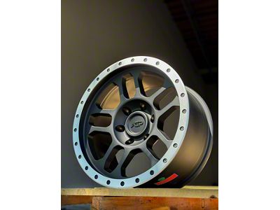 AGP Wheels Trux Matte Black with Machined Ring 6-Lug Wheel; 17x9; 1mm Offset (22-25 Bronco Raptor)