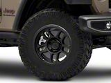 AGP Wheels Trux Matte Black Wheel; 17x9; -12mm Offset (20-26 Jeep Gladiator JT)