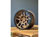 AGP Wheels Trux Bronze with Matte Black Ring Wheel; 17x9; -12mm Offset (07-18 Jeep Wrangler JK)