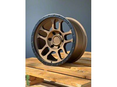AGP Wheels Trux Bronze with Matte Black Ring 6-Lug Wheel; 17x9; 1mm Offset (24-25 Tacoma)
