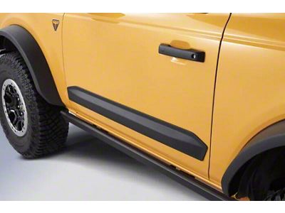 Air Design Door Rocker Panels; Satin Black (21-25 Bronco 2-Door)
