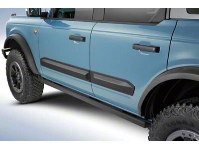 Air Design Door Rocker Panels; Satin Black (21-25 Bronco 4-Door)