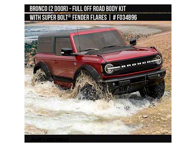 Air Design Full Off-Road Body Kit; Satin Black (21-26 Bronco 2-Door)
