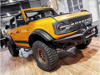 Air Design Full Wide Off-Road Body Kit; Satin Black (21-25 Bronco 4-Door, Excluding Raptor)