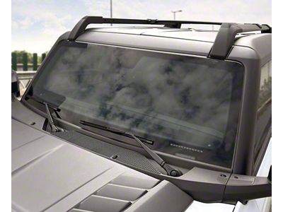 Air Design Grand Armadillo Front Windshield Frame; Satin Black (21-25 Bronco)
