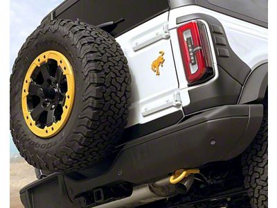 Air Design Grand Armadillo Rear End Set; Satin Black (21-25 Bronco, Excluding Raptor)