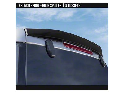 Air Design Roof Spoiler; Satin Black (21-26 Bronco Sport)
