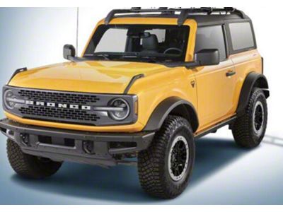 Air Design Wide Fender Flares; Satin Black (21-25 Bronco 2-Door)