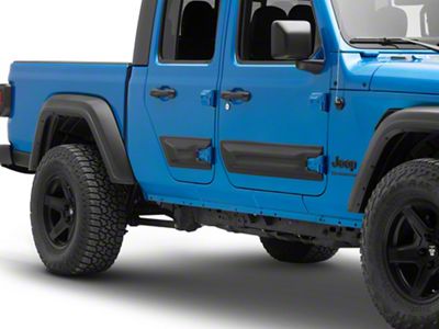 Air Design Door Rocker Panels; Satin Black (20-25 Jeep Gladiator JT)