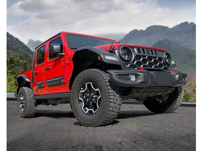 Air Design Panther Pro Full Body Kit; Satin Black (20-25 Jeep Gladiator JT)