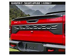 Air Design Tailgate Applique; Satin Black (20-26 Jeep Gladiator JT)