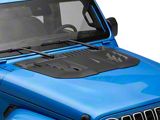 Air Design Hood Scoop; Satin Black (18-26 Jeep Wrangler JL Excluding Rubicon)