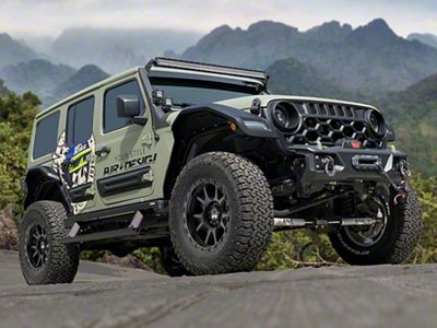 Air Design Panther Pro Full Body Kit; Satin Black (18-25 Jeep Wrangler JL 4-Door)