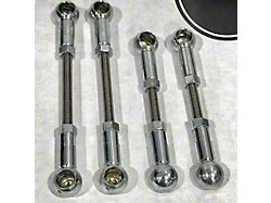 Airlinks Suspension Adjustable Lowering Links; Front and Rear (11-15 Jeep Grand Cherokee WK2 w/ Air Ride Adaptive Suspension)