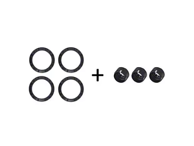 AJT Design Interior Climate Combo Knobs; Black (11-18 Jeep Wrangler JK)
