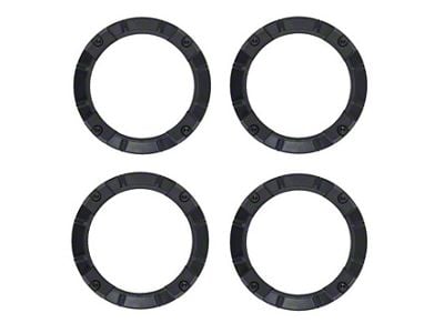 AJT Design Interior Vent Rings; Black (11-18 Jeep Wrangler JK)