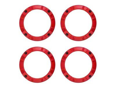 AJT Design Interior Vent Rings; Red (11-18 Jeep Wrangler JK)