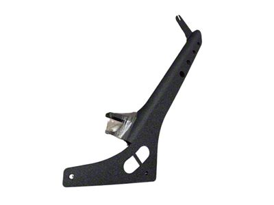 All Terrain Concepts 50-Inch Windshield Light Bar Brackets; Black (18-25 Jeep Wrangler JL)