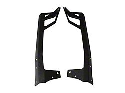 All Terrain Concepts 50-Inch Windshield Light Bar Brackets; Black (87-95 Jeep Wrangler YJ)