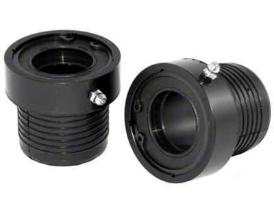 Alloy USA Front Axle Tube Seals; Black (03-06 Jeep Wrangler TJ Rubicon; 07-18 Jeep Wrangler JK)