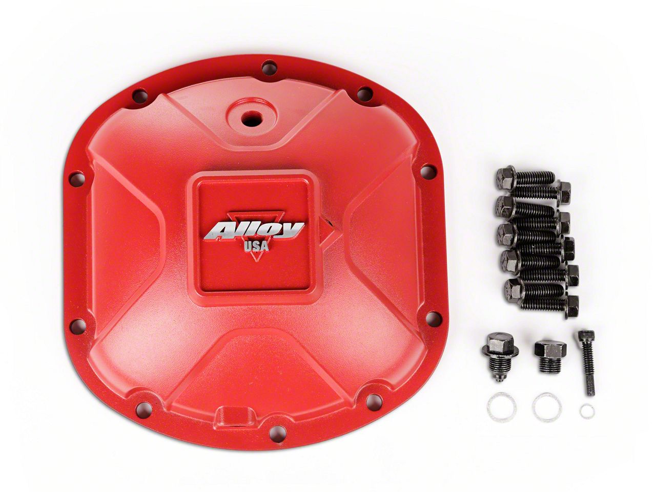 Alloy USA Jeep Cherokee Dana 30 Aluminum Differential Cover; Red 11210 (8401 Jeep Cherokee XJ