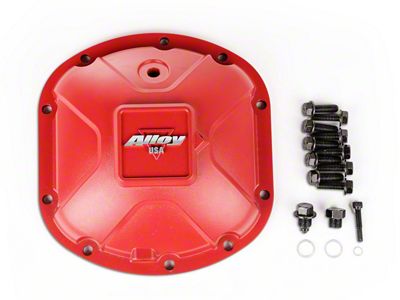 Alloy USA Dana 30 Aluminum Differential Cover; Red (93-04 Jeep Grand Cherokee ZJ & WJ)