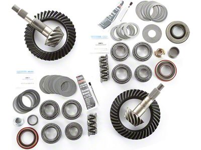 Alloy USA Dana 30 Front Axle/35 Rear Axle Ring and Pinion Kit; 4.10 Ratio (97-06 Jeep Wrangler TJ)