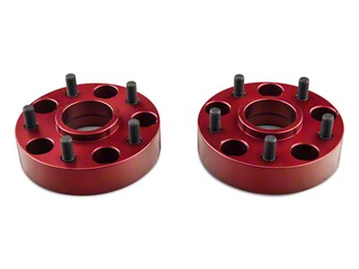 Alloy USA 1.50-Inch Aluminum Wheel Spacers; Red (07-18 Jeep Wrangler JK)