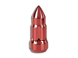 Alloy USA Red Bullet Style Lugs; 1/2-Inch x 20 (76-18 Jeep CJ5, CJ7, Wrangler YJ, TJ & JK)