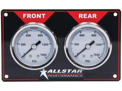 Allstar Performance Brake Bias Gauge Panel Kit; Horizontal (Universal; Some Adaptation May Be Required)