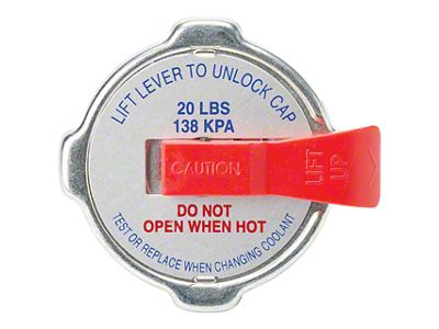 Allstar Performance Radiator Cap with Lever; 18-22 PSI (Universal; Some Adaptation May Be Required)
