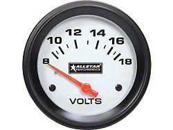 Allstar Performance Volt Gauge; 2-5/8-Inch (Universal; Some Adaptation May Be Required)