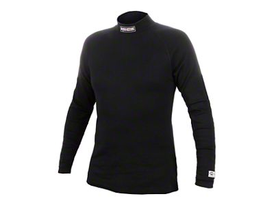 Allstar Performance Flame-Retardant Underwear Top; SFI 3.3; Black