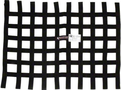 Allstar Performance Loop Style SFI Window Net; 18x24-Inch; Black (Universal; Some Adaptation May Be Required)