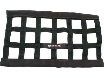 Allstar Performance Low Profile Window Net; 10x18-Inch; Black (Universal; Some Adaptation May Be Required)