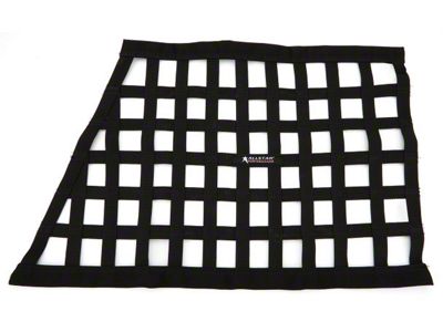 Allstar Performance Ribbon Style Angled Window Net; 22x29x18-Inch; Black (Universal; Some Adaptation May Be Required)