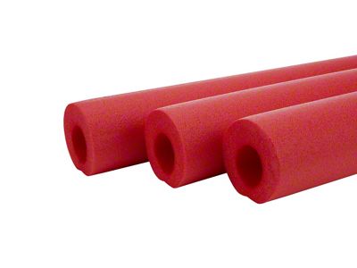 Allstar Performance Roll Bar Padding; 3-Foot Long; Red; 3-Pack