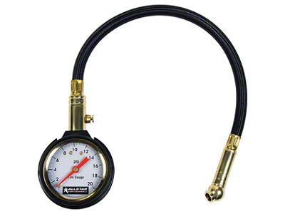 Allstar Performance Tire Pressure Gauge; 2-Inch; 0-20 PSI