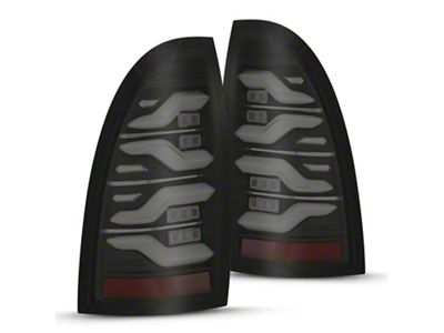 AlphaRex LUXX-Series LED Tail Lights; Black Housing; Smoked Lens (03-09 4Runner)