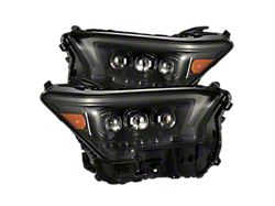 AlphaRex OG-Style NOVA-Series LED Projector Headlights; Alpha Black Housing; Clear Lens (25-26 4Runner)