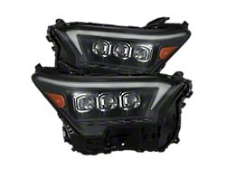 AlphaRex OG-Style NOVA-Series LED Projector Headlights; Black Housing; Clear Lens (25-26 4Runner)