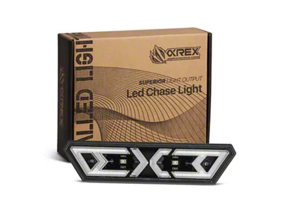 AlphaRex NOVA Series Arrow-X Multi-Functional Off-Road Chase Light; Black Smoked (Universal; Some Adaptation May Be Required)