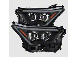 AlphaRex LUXX-Series LED Projector Headlights; Black Housing; Clear Lens (24-25 Tacoma)