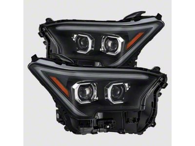 AlphaRex LUXX-Series LED Projector Headlights; Black Housing; Clear Lens (24-25 Tacoma)